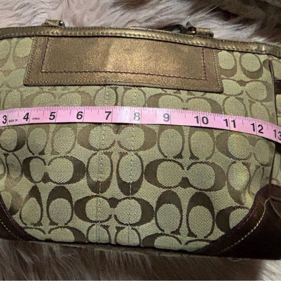 Coach Tan and Brown Signature Tote - Picture 14 of 16